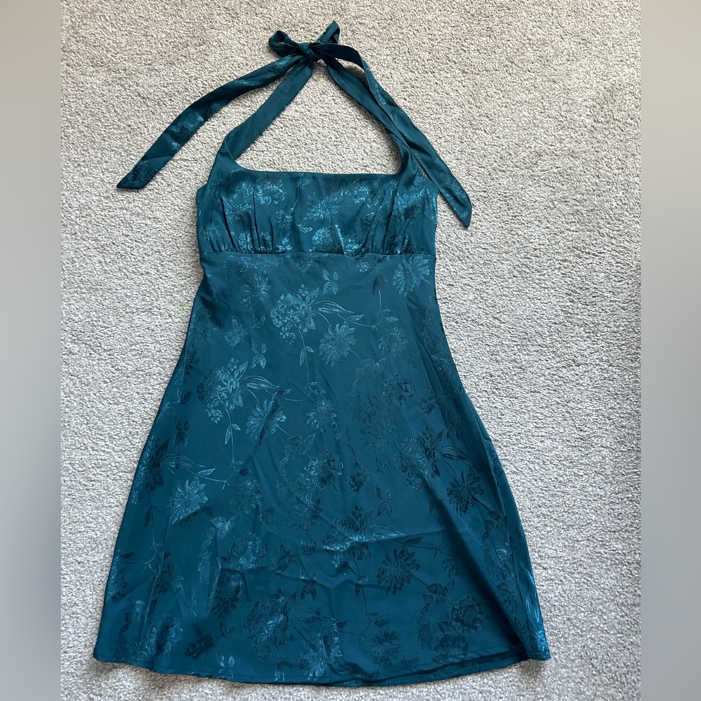 Wild Fable Women's Satin Jacquard Mini Dress